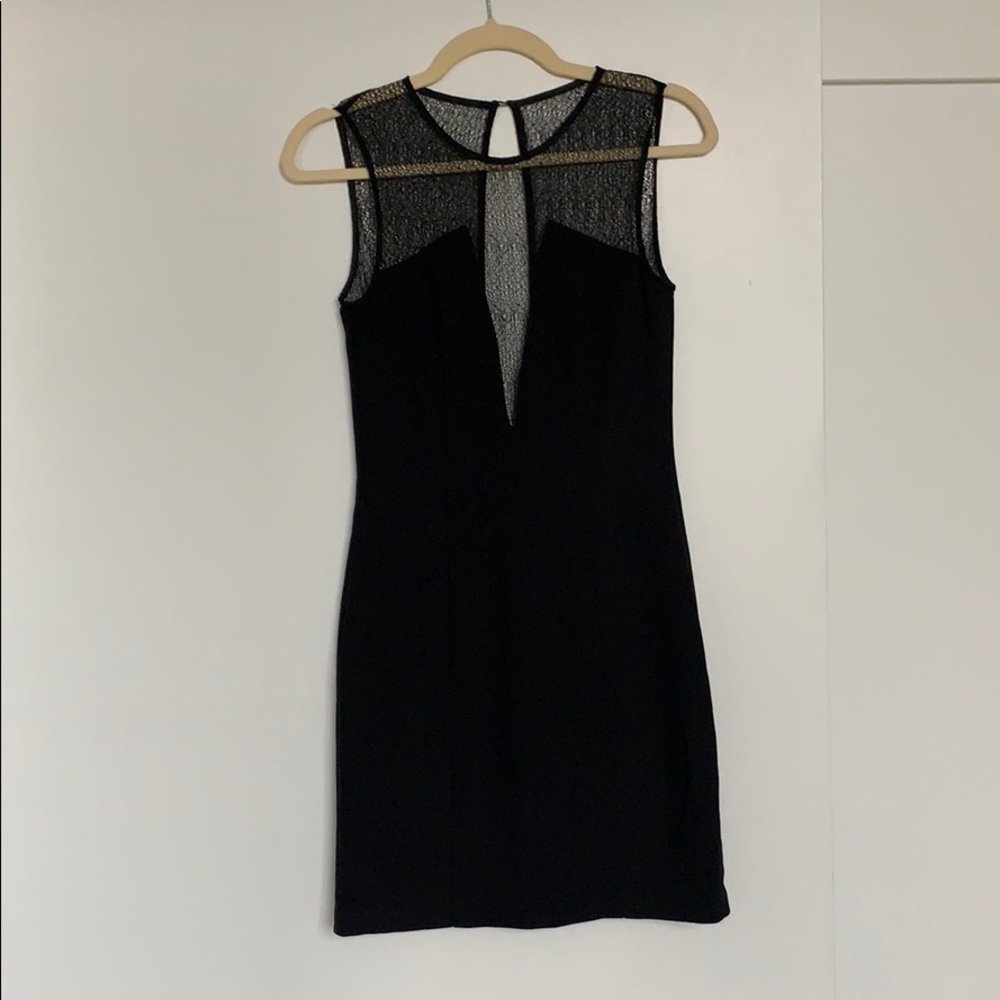 Deep V going out black dress